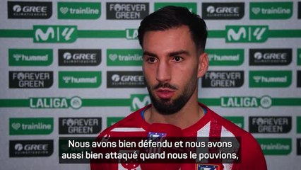 Atlético - Baena : "Ce match montre la voie à suivre"