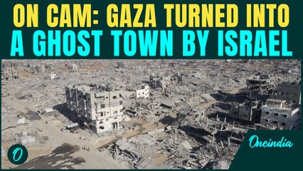 Gaza Destruction MOST SHOCKING VIDEO: Aerial View Shows Buildings in RUINS After IDF BOMBINGS