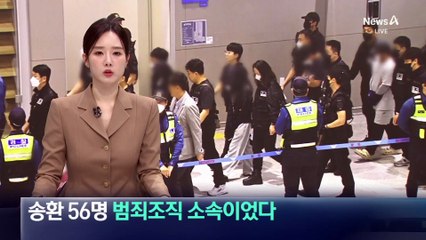 ‘캄보디아 송환’ 56명, 범죄조직 소속이었다