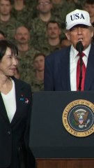 Trump presume de su "amistad" con la primera ministra japonesa, Sanae Takaichi