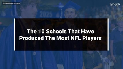 The 10 Schools That Have Produced The Most NFL Players