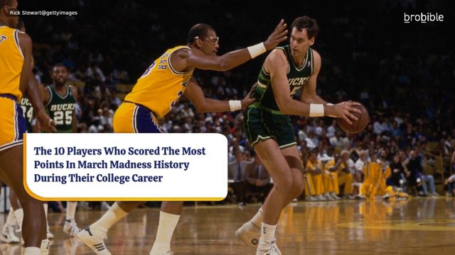 The 10 Players Who Scored The Most Points In March Madness History During Their College Career