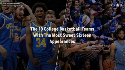 The 10 College Basketball Teams With The Most Sweet Sixteen Appearances