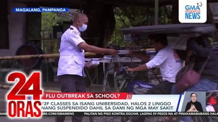 F2F classes sa isang unibersidad, halos 2 linggo nang suspendido dahil sa dami ng mga may sakit | 24 Oras