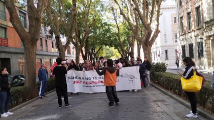 Manifestación de estudiantes contra el acoso escolar