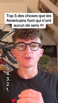 Top 5 des choses que lesAméricains font qui n’ontaucun de sens 🇺🇸 #américain #classement