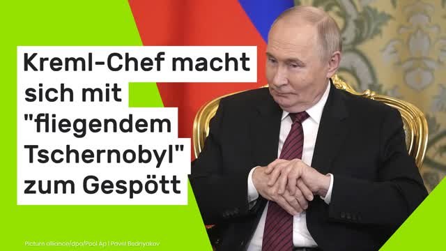 Wladimir Putin verspottet: Kreml-Chef macht sich mit fliegendem Tschernobyl zum Gespött