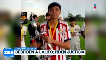 Familiares y amigos a menor asesinado en serenata de las Chivas