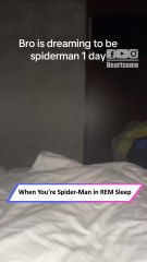 Sleeping Kid Channels Spider-Man in Hilarious Dream Adventure 🛌🕷️|| Heartsome 💖