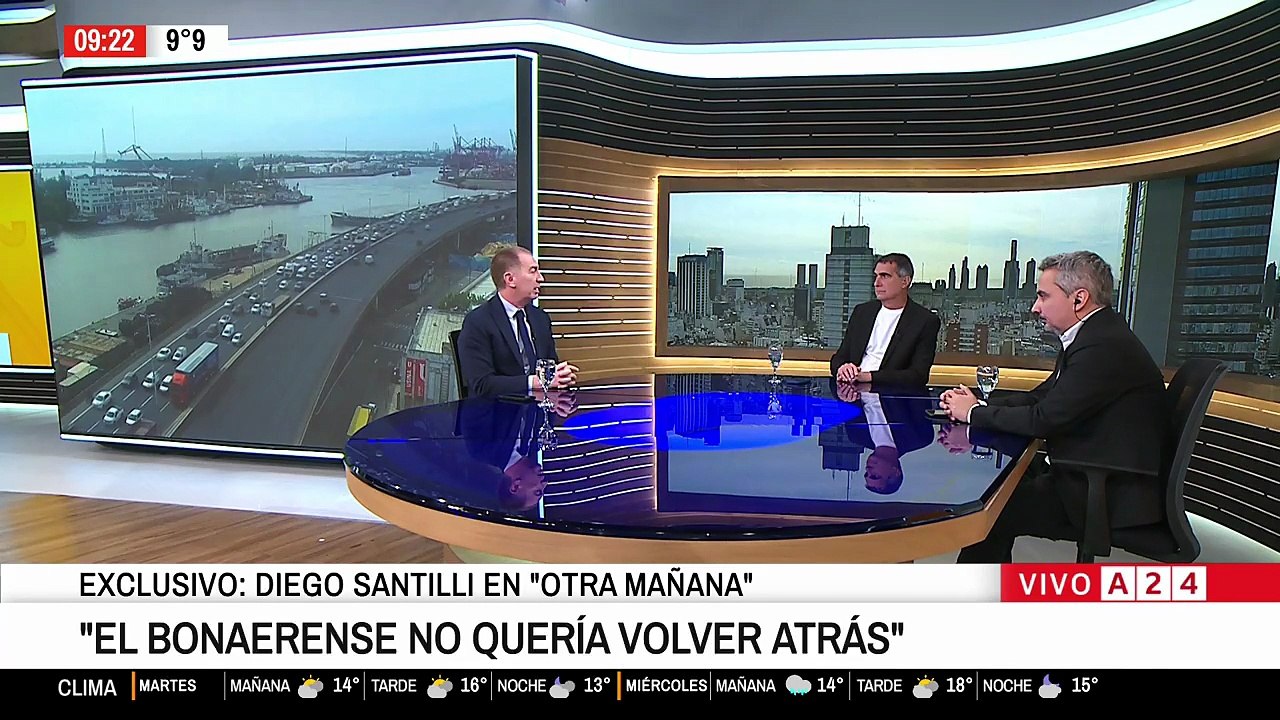 Santilli en A24: "El bonaerense no quería volver atrás, y lo que sigue es cumplir con nuestra palabra"