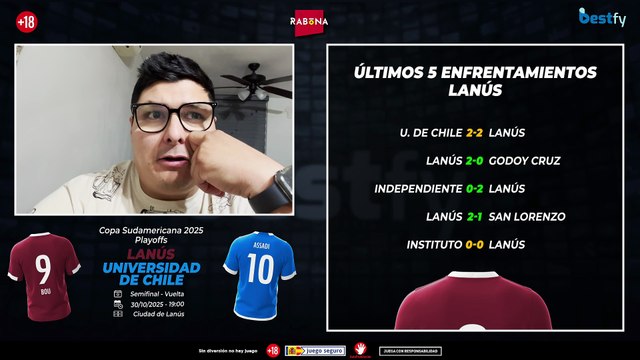 Tio Bets y las cuotas del Lanus vs Universidad de Chile