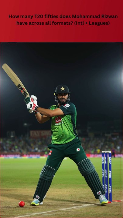 Rizwan's T20 Fifty Machine! 🏏🔥 #Rizwan #CricketStats - video Dailymotion