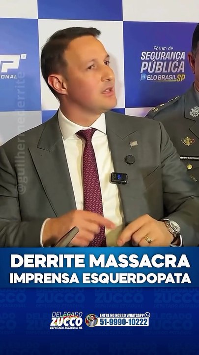 Derrite massacra imprensa esquerdopata