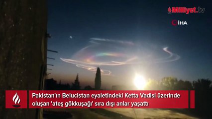 'Ateş gökkuşağı' görenleri büyüledi! 'Nadiren oluşuyor'