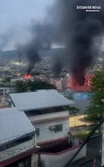 Moradores registram tiroteios e incêndios durante grande operação policial no Rio de Janeiro 🚨
