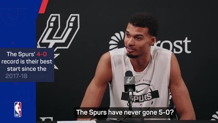 Wemby eyes record-breaking start to Spurs season