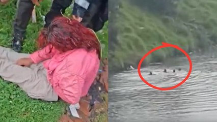 Ciudadanos y miembros de la Policía rescataron a mujer que saltó junto a su bebé al río Bogotá