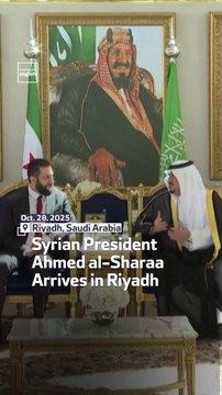 Syrian President Ahmed al-Sharaa Arrives in Riyadh