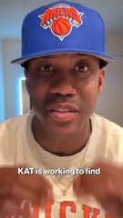 Stephon Marbury with some words of encouragement for KAT