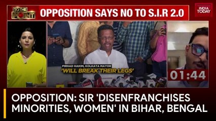 SIR Controversy: Opposition Slams Voter Deletions, BJP Defends Exercise