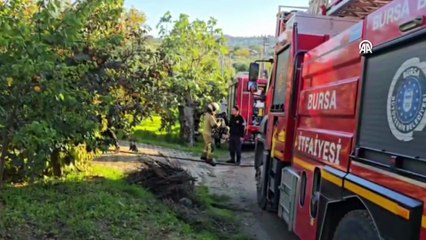 Bursa\'da yangın: Yaşlı çift hastaneye kaldırıldı