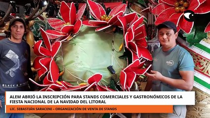 Alem abrió la inscripción para stands de la Fiesta Nacional de la Navidad del Litoral.mp4