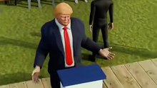 Dolant Trump  attack for bullet#3danimation #3d  #iwanttogoviral  #virtualreality