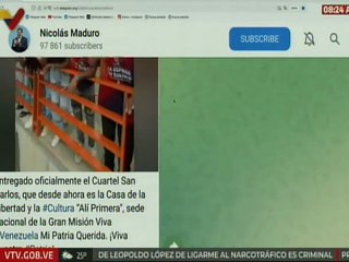 Pdte. Maduro: Cuartel de San Carlos desde hoy será la Casa de la Libertad y la Cultura Alí Primera