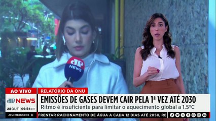 ONU: Emissões globais de gases devem cair, mas é insuficiente para limite de 1,5ºC