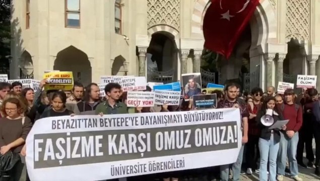 İstanbul Üniversitesi öğrencilerinden, Hacettepe'deki döner bıçaklı saldırıya protesto