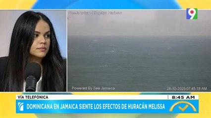 Dominicana en Jamaica siente los efectos de Huracán Melissa | El Despertador
