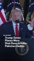 Trump Seven Planes Were Shot Down In India-Pakistan Clashes