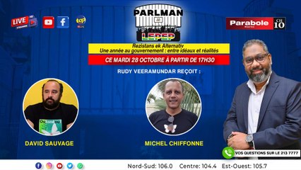 Parlement Lepep: Rudy Veeramundar reçoit David Sauvage et Michel Chiffone