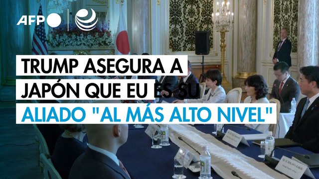 Trump asegura a Japón que EU es su aliado al más alto nivel