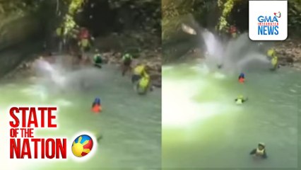 Tour guide sa Kawasan Falls, nabagsakan ng bato | SONA