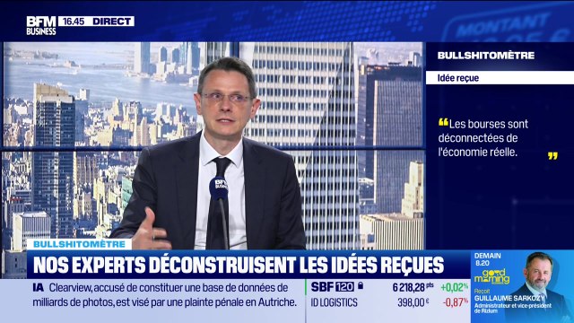 Bullshitomètre : Les Bourses, sont déconnectées de l'économie réelle - FAUX répond François Monnier - 28/10