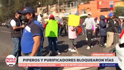 Bloqueos en CDMX por protesta de piperos y purificadoras de agua | DPC con Paola Rojas