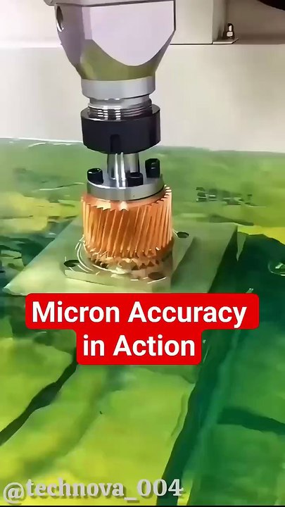 The Future of Mold Making_ 5-Axis Mirror EDM for Precision Threaded Components#cncsoftware #shorts