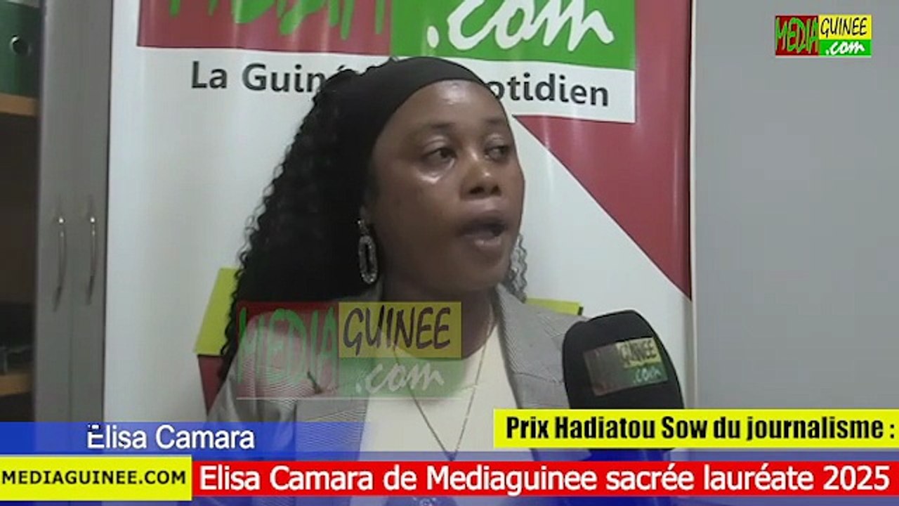 Prix Hadiatou Sow du journalisme  Elisa Camara de Mediaguinee sacrée lauréate 2025