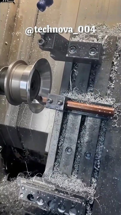 CNC Machining Craftsmanship_ Creating Precision Metal Components ⚙️ #cnc #automobile #engineeringtec