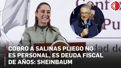 Litigios en torno a Salinas Pliego son por cobro de impuestos, no cuestión personal: Presidenta