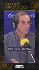 Así ha reaccionado Isaías Lafuente a su Ondas a la Mejor Trayectoria