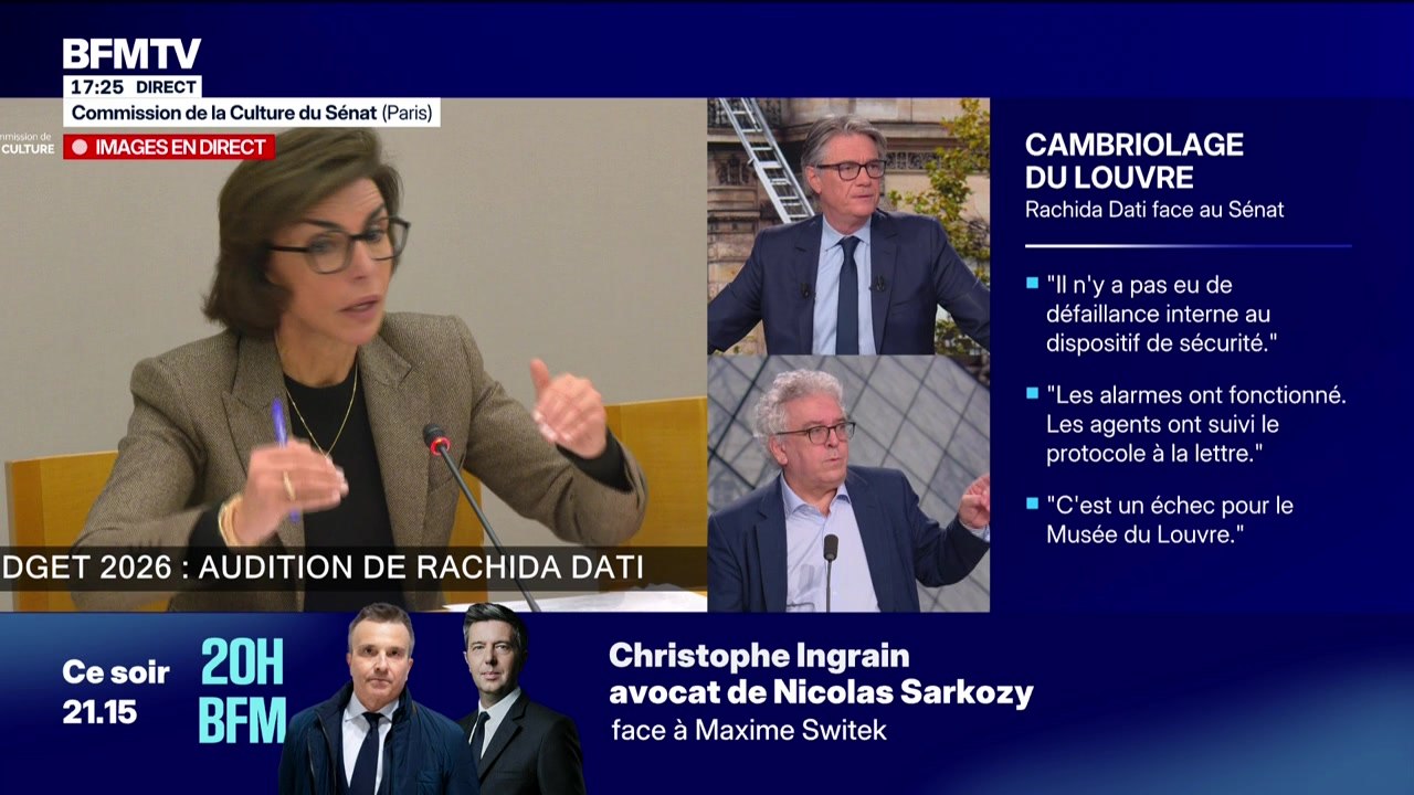 Marschall Truchot : Sécurité au Louvre, Dati répond aux sénateurs - 28/10