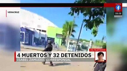 Enfrentamiento en Veracruz deja 4 muertos y 32 detenidos, entre ellos policías municipales