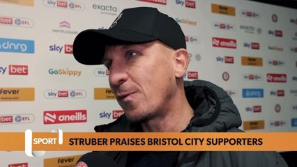 “They push our boys!” | Gerhard Struber on supporters | Bristol City 1-0 Birmingham City