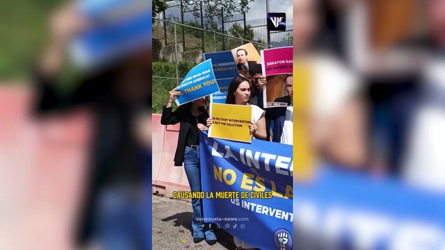 Centro Venezolano de Jóvenes para la Democracia se manifestaron frente a la sede de la Embajada de EEUU en Caracas