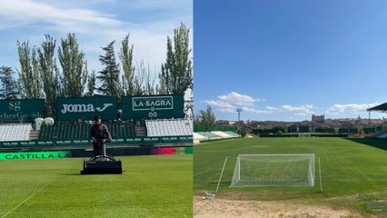 El CD Toledo presume de césped antes de su partido de Copa del Rey: "¿Cómo lo veis, Sevilla?"
