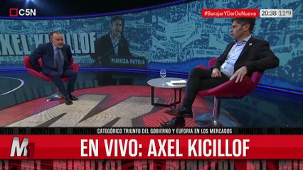 Axel Kicillof: "Conservamos los votos de septiembre"