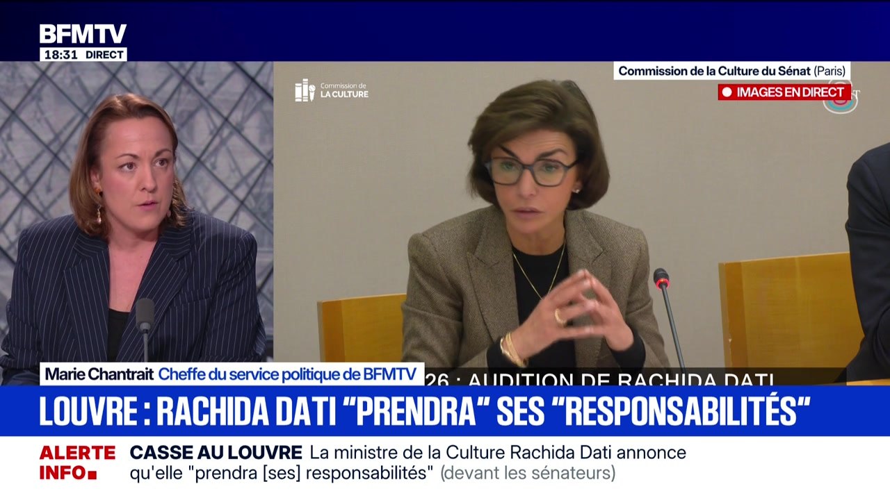 Marschall Truchot : Sécurité au Louvre, Rachida Dati répond aux sénateurs - 28/10