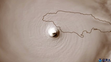 El huracán Melissa toca tierra en Westmoreland, Jamaica (CIRA)